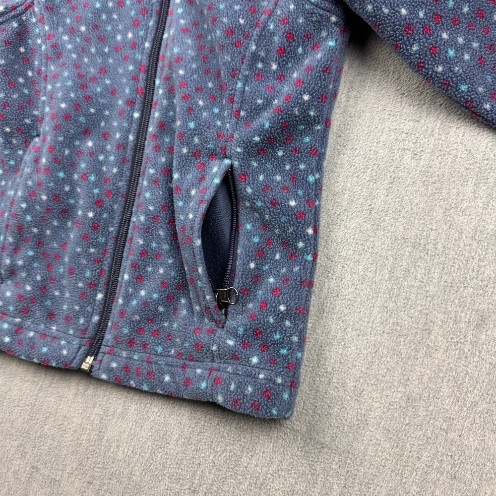 Columbia Jacket Girls XXS‎ Blue Benton Springs II Printed Fleece Full Zip Kids - Picture 7 of 12
